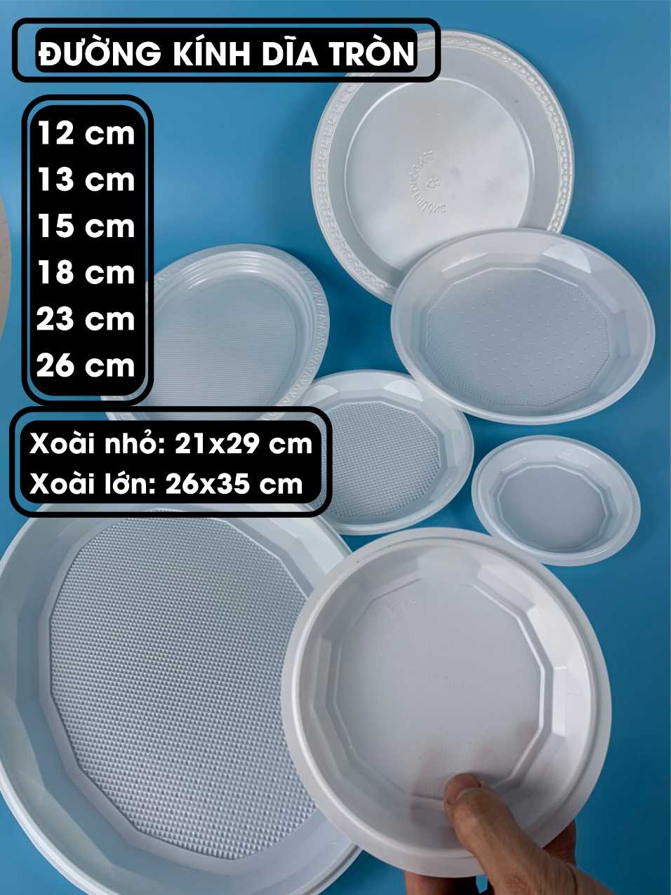 Đĩa dùng 1 lần, dĩa nhựa sử dụng 1 lần tiện lợi, vệ sinh, an toàn, sạch sẽ.