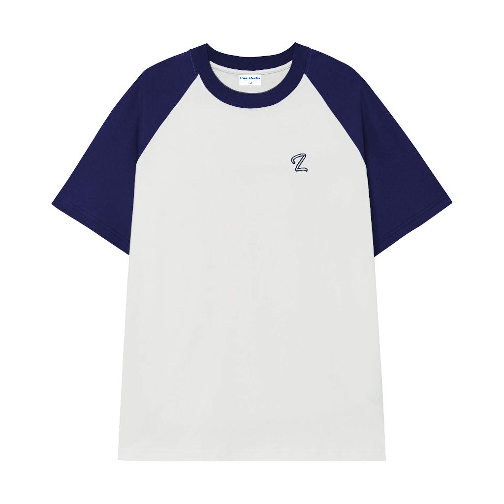 Áo Thun Thêu Raglan Lavi Studio Local Brand/ Logo Cá Mập