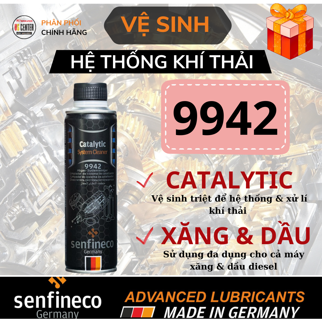 Dung Dịch Vệ Sinh Hệ Thống Xúc Tác Khí Thải - Senfineco Catalytic System Cleaner 9942 300ml nhập khẩu Đức