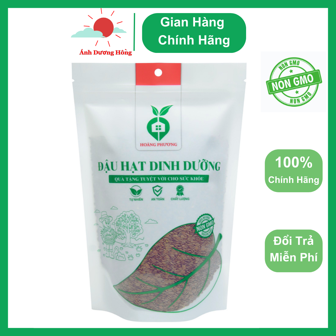 Hạt lanh nâu hữu cơ brown flaxseed canada 100g - 500g,hạt lanh nhập khẩu hàng chuẩn date dài hạn.