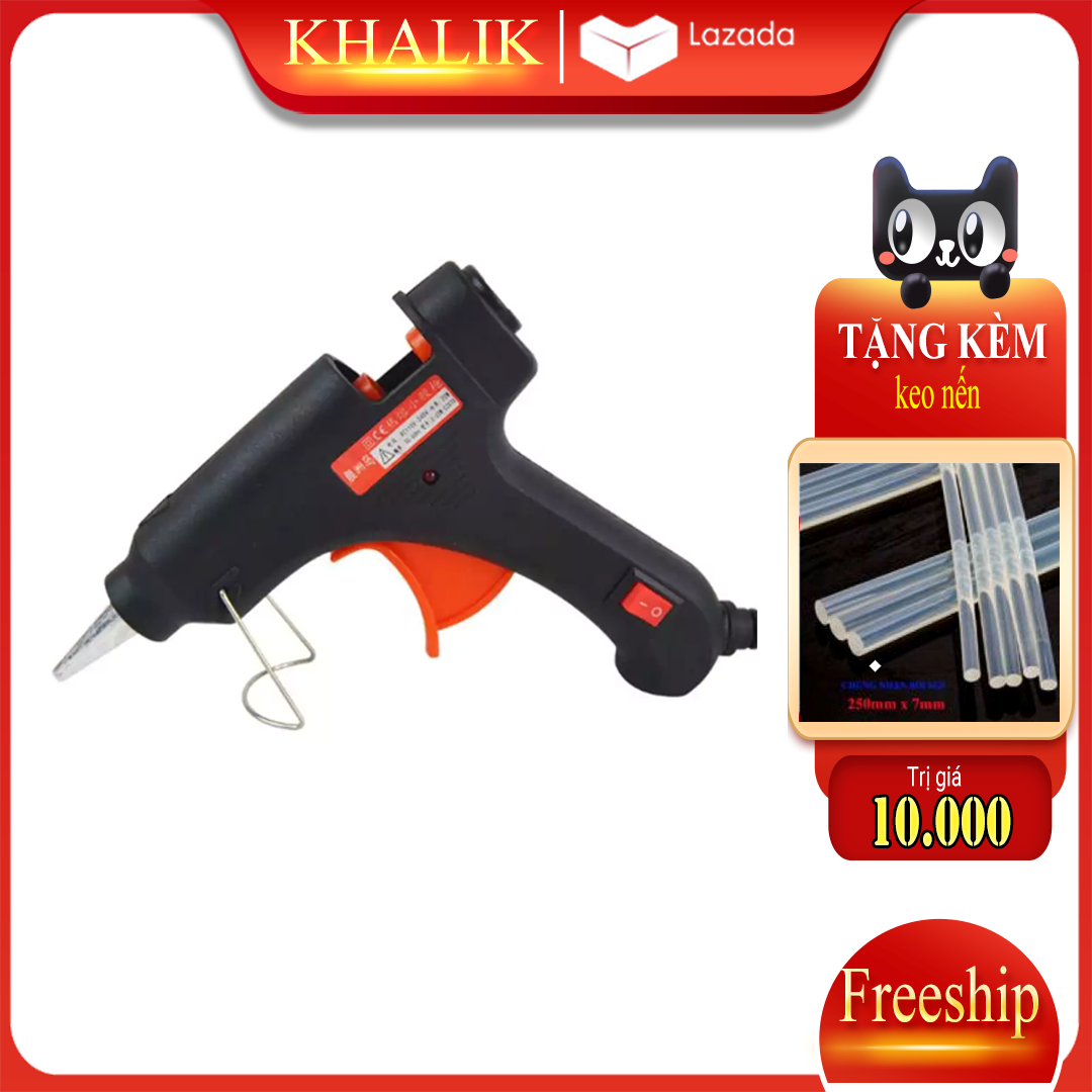 Súng bắn keo nến E-30W-CZD30 chuyên dụng + Tặng kèm 05 keo nến 250x7mm