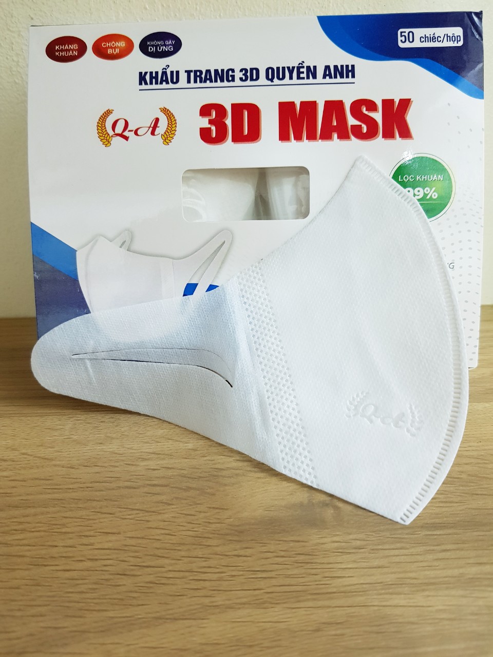 Hộp 50 Chiếc Khẩu Trang 3D Mask Quyền Anh