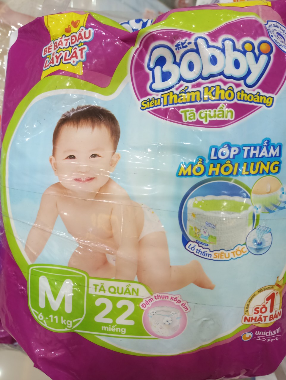 Tã - bỉm quần bobby m22