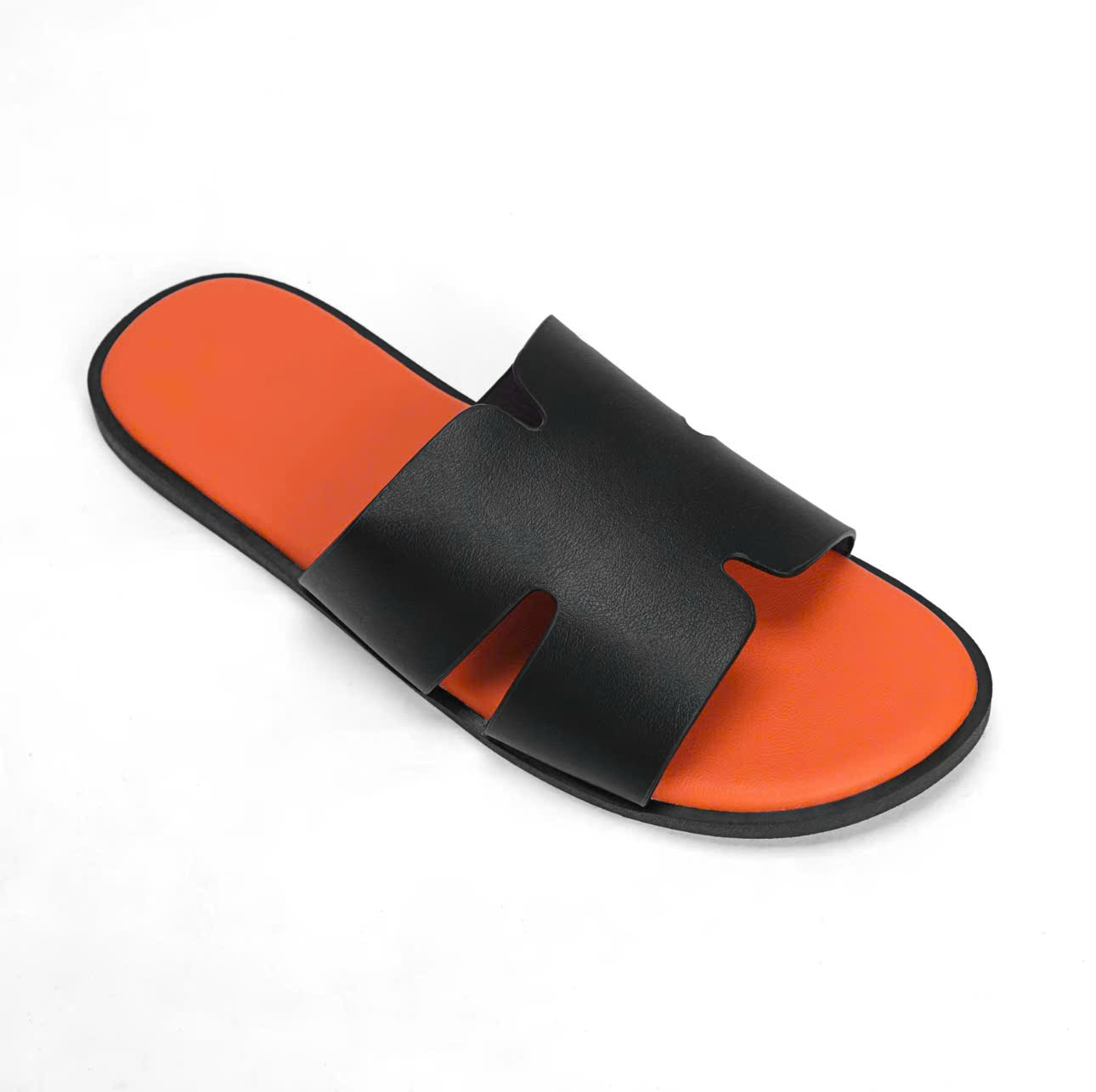 H Men's Slippers with High Quality 2-Layer Leather Straps, Hm Standard Hard Sole Slippers in Many Colors, Easy to Coordinate. Men's Fashion Suitable for All Occasions. Ready Stock - Fast Delivery. - 7