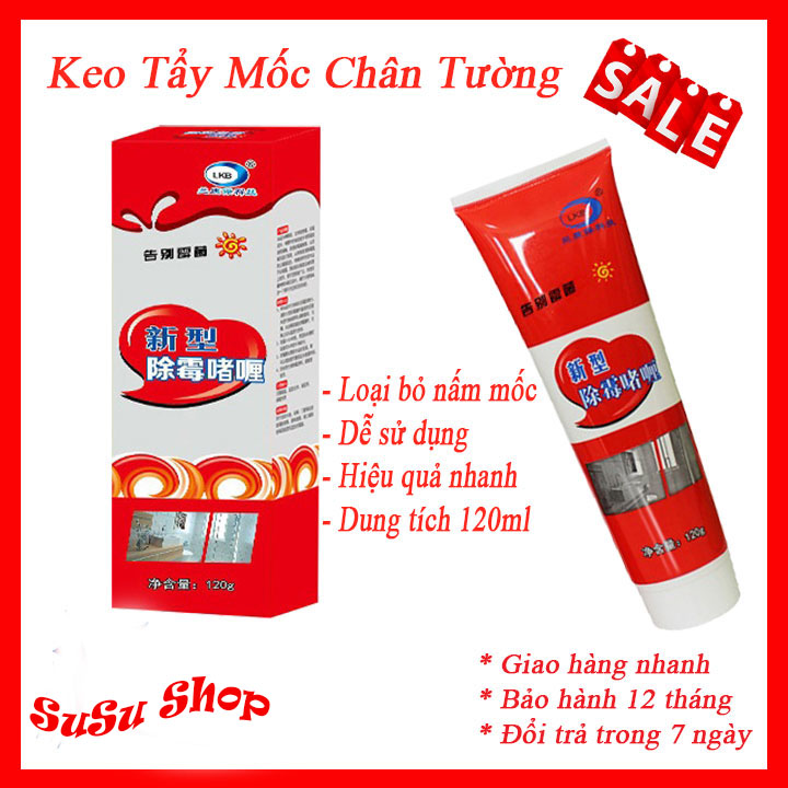 Keo tẩy mốc chân tường - Gel tẩy mốc đa năng - Gel tẩy mốc ron gạch - Chai Gel Làm Sạch Nấm Mốc, Keo Làm Sạch Kẻ Tường Đa Năng