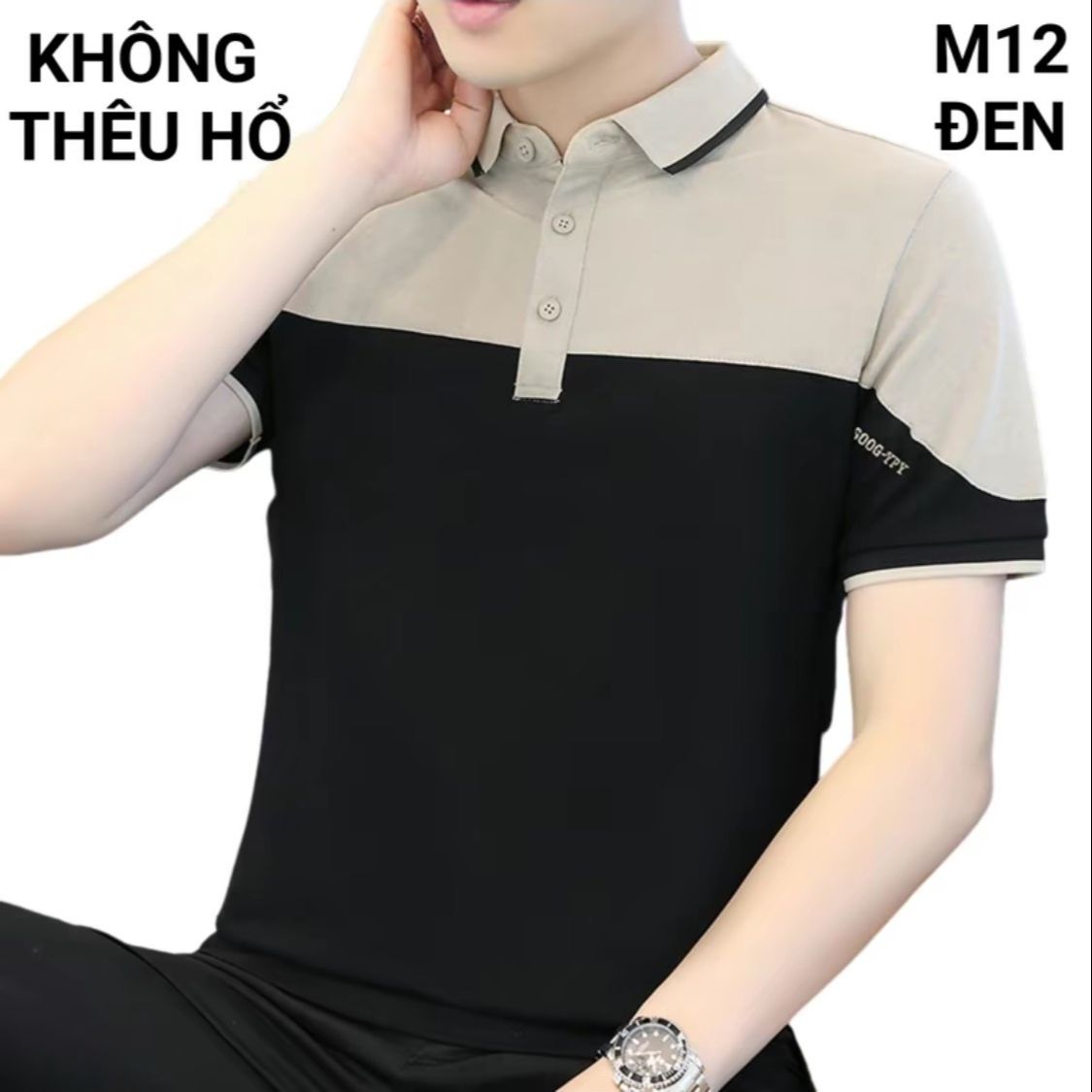 Áo polo cộc tay nam nữ phối màu cực đẹp chất vải cá sấu co giãn 4 chiều cực thoáng mát