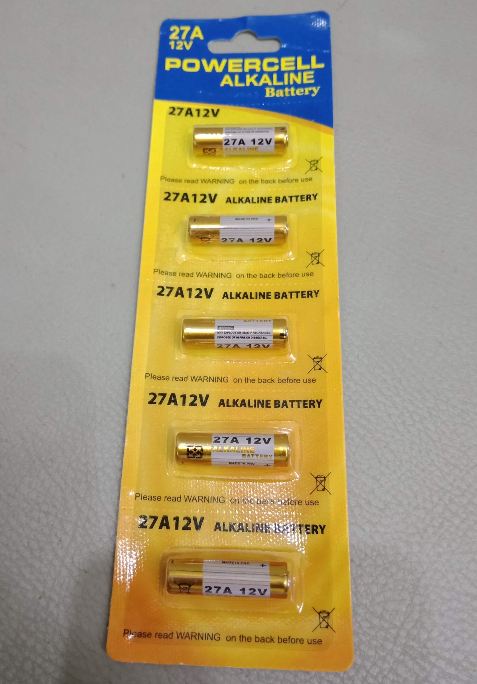 Pin 27A 12V hàng xịn - Dùng cho Remote, Cảm biến, Báo Trộm - Chọn số lượng PIN 27A cần mua