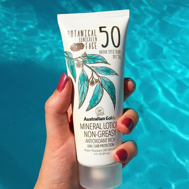 [HCM]Kem Chống Nắng Australian Gold Botanical Sunscreen Tinted Face Mineral Lotion SPF 50 89ml