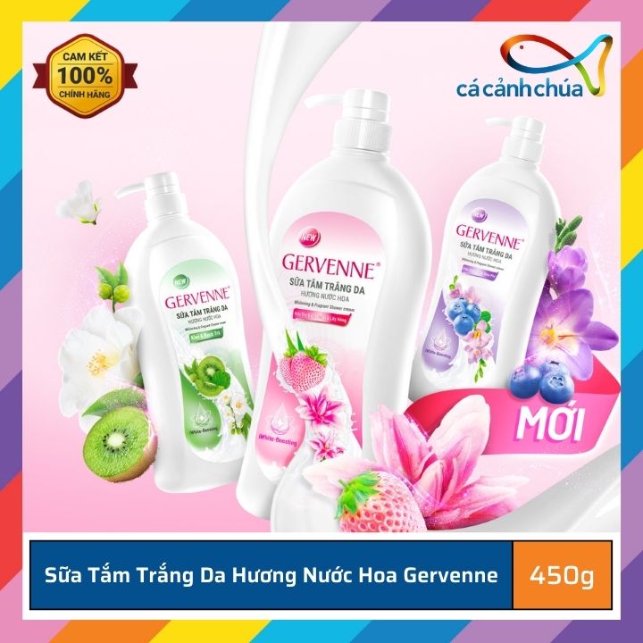 Sữa tắm trắng da hương nước hoa Gervenne 450g