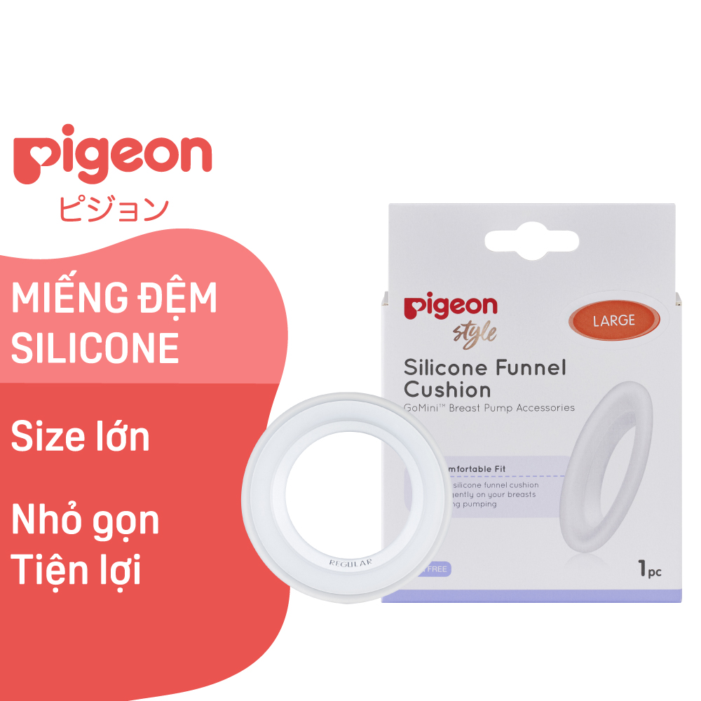 Miếng đệm silicone Pigeon Size lớn (1 miếng/hộp)