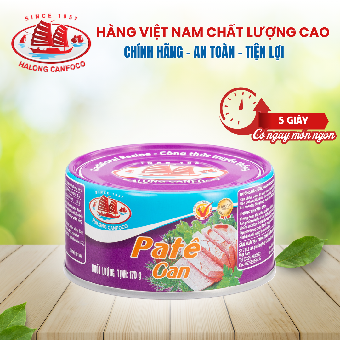 Pate gan heo 170g - Đồ Hộp Hạ Long