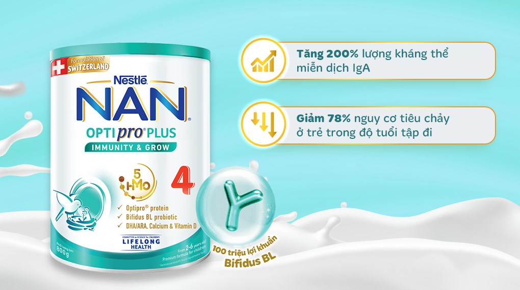 Sữa bột nestle nan optipro 4 800g hsd 12-2025