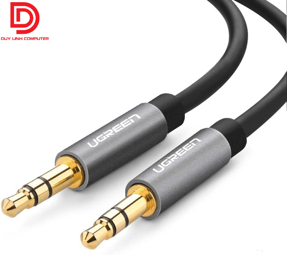 Dây loa 1 ra 1 dài 1m đầu mạ vàng 24k cao cấp ugreen 10733