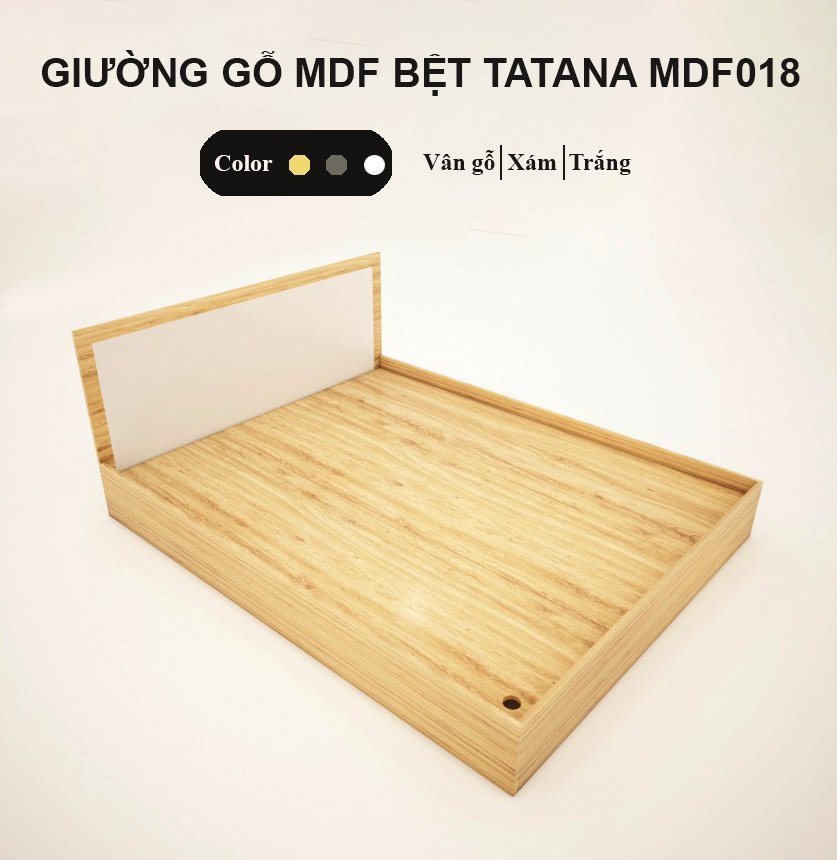 FREESHIP HCM - Giường Gỗ MDF Bệt Kiểu Nhật Tatana MDF018 - có thiết kế theo yêu cầu khách hàng