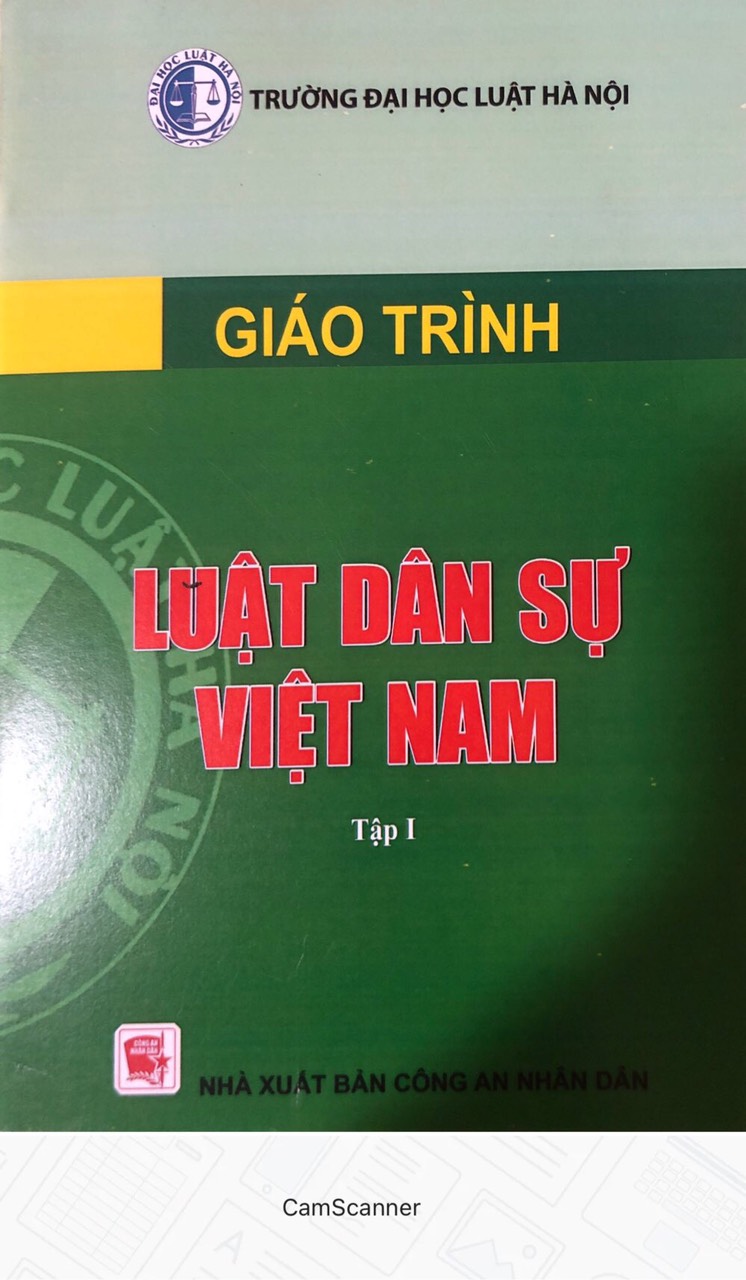 Luật dân sự việt nam - tập 1