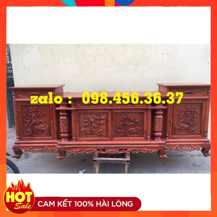 Kệ để tivi - Kệ cột nho hương đá 2m4