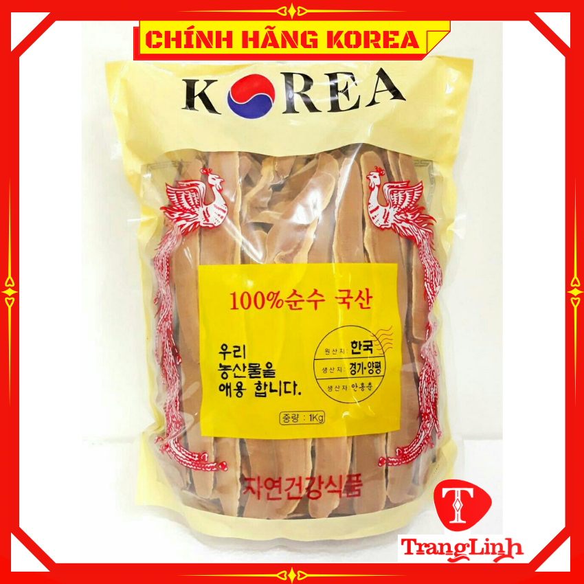 Nấm linh chi thái lát hàn quốc, túi 1kg - Nấm thái lát giúp thải độc gan, thanh lọc cơ thể, phòng ung thư - tranglinh