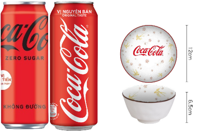 Mua 6 lon coca cola bất kì tăng hộp chén 2 cái