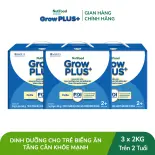 Combo 3 Sữa Bột Nutifood GrowPLUS+ Biếng Ăn (Xanh) 2+ - Hỗ Trợ Kích Thích Ngon Miệng, Tăng Cân Khỏe Mạnh (3 Hộp 2 Kg)