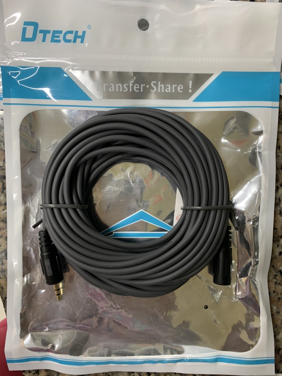 Cáp loa nối dài 10m dtech 6218