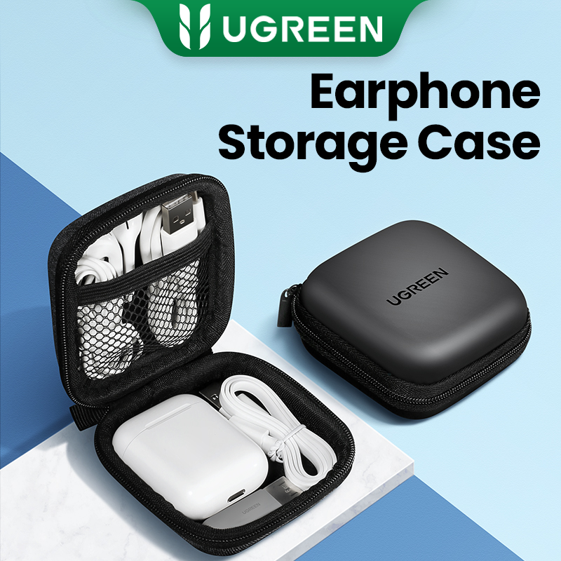 UGREEN Earbud Case Earphone Carrying Case Holder Headphone Mini Pouch Storage Bag for Wireless Wired Earbuds Airpods