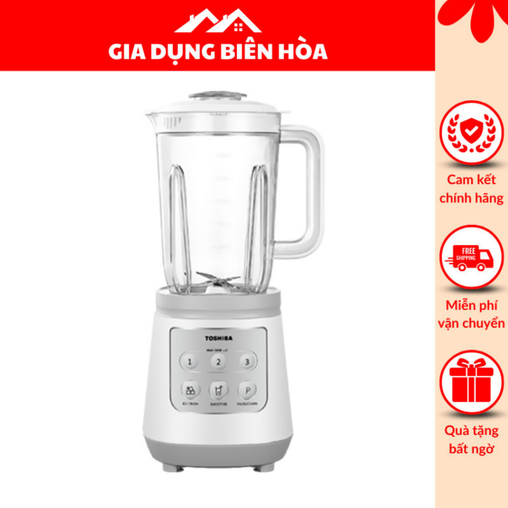 Máy xay sinh tố đa năng Toshiba BL-70PR1NV-Công suất-700W-Chức năng chính-Xay gia vị:Hành, tỏi, ớt,Xay hạt,Xay sinh tố,Xay được đá