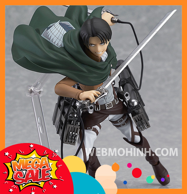 🌟GIÁ HỦY DIỆT🌟 Mô Hình Levi - Attack on Titan Figma 213 Full Box