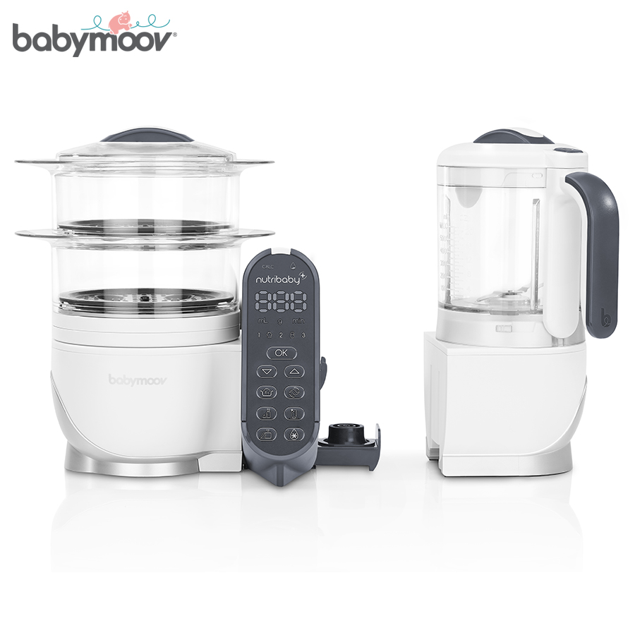 MÁY XAY HẤP ĐA NĂNG NUTRIBABY 5IN1 PLUS BABYMOOV (KEM)