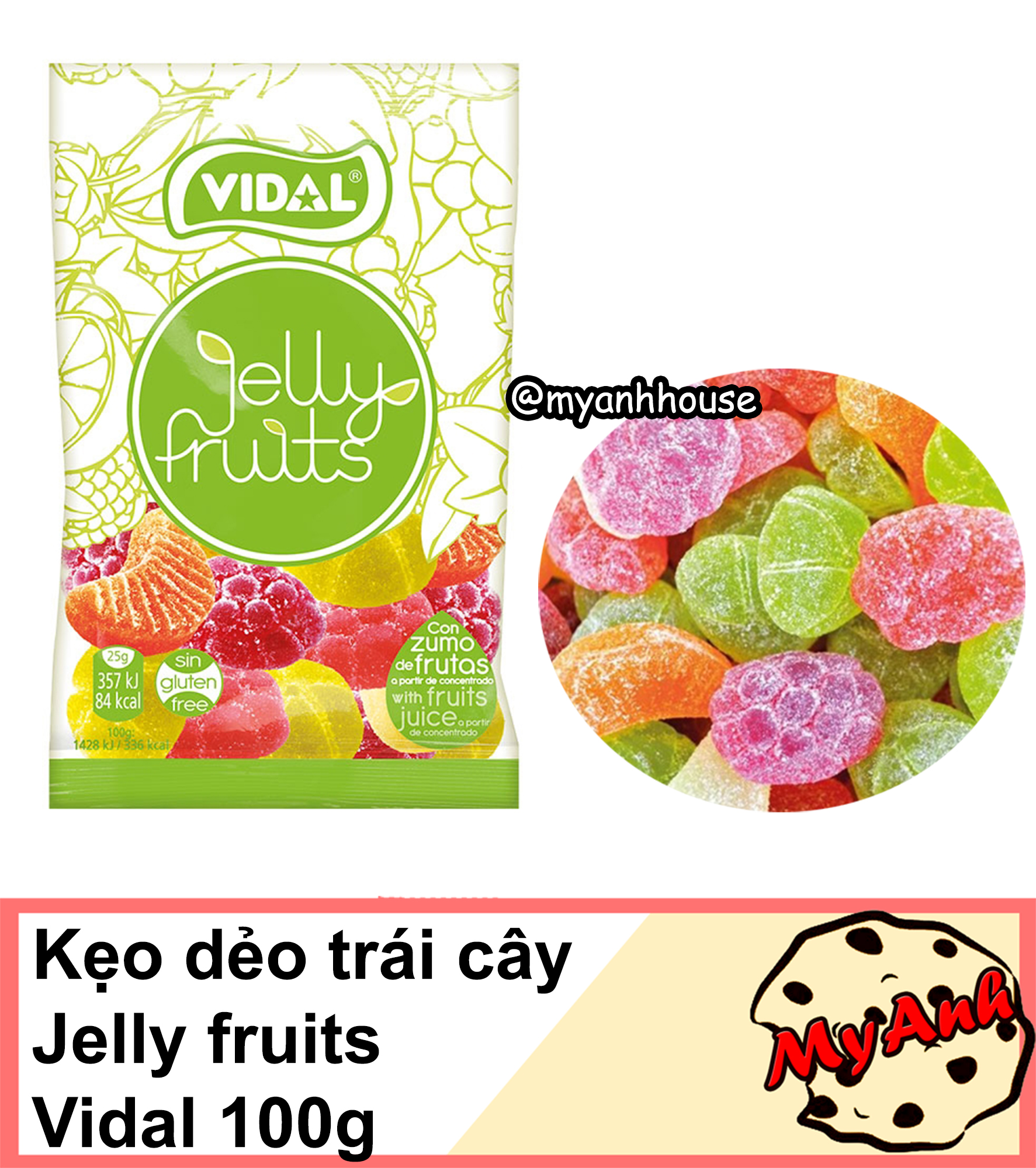 Kẹo dẻo vidal 100g date t12/2020
