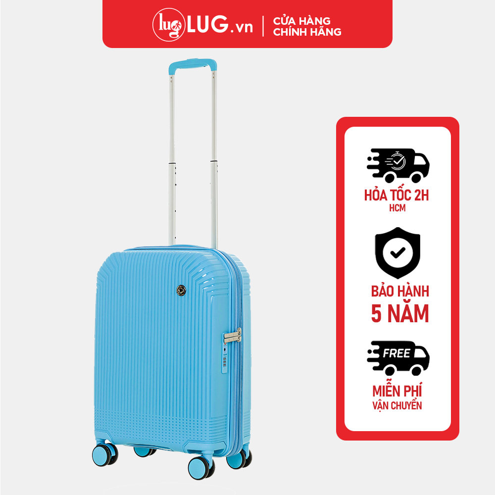 Vali kéo du lịch lug conwood s20/s24/s28 ppt013, nhựa pp chống bể vỡ, khóa tsa an ninh quốc tế