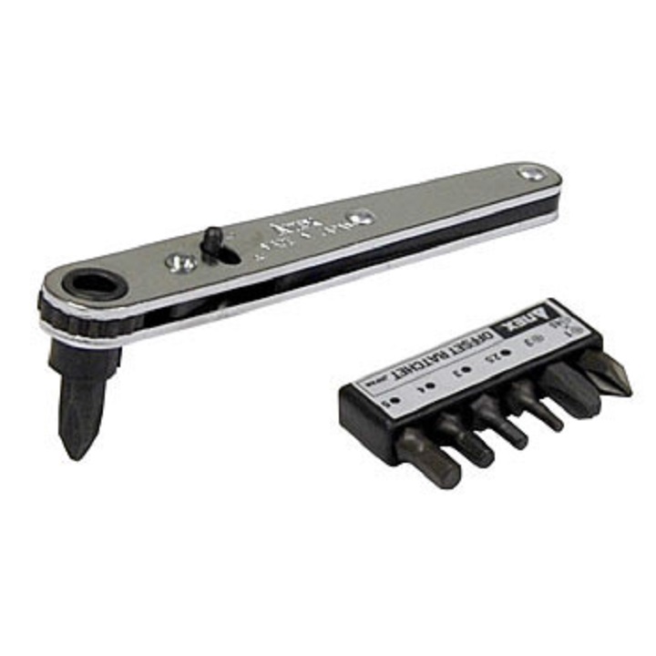 Bộ tay vặn và mũi vít dùng trong góc hẹp no.417 anex nhật bản - no.417