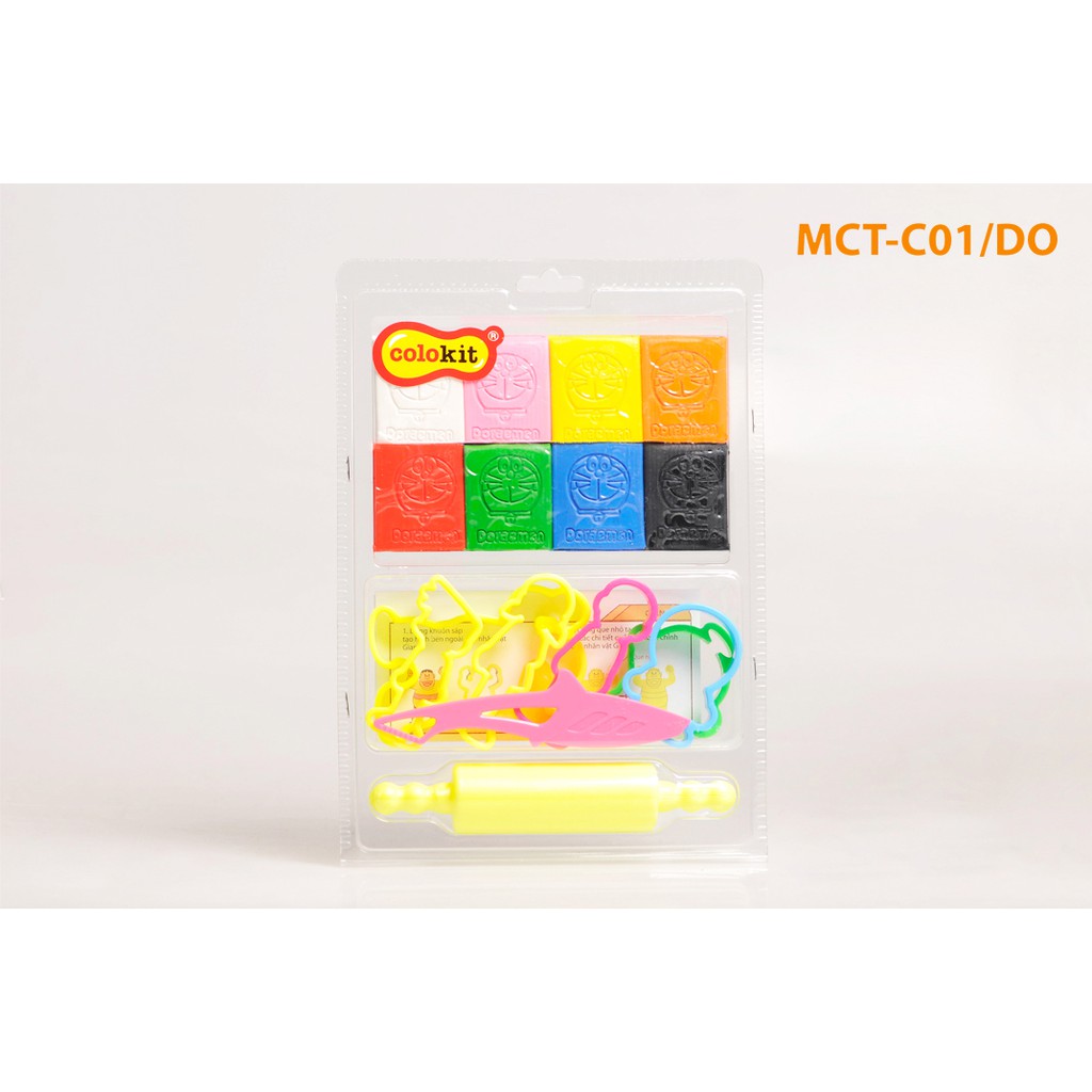 Bộ sáp nặn 8 màu có khuôn Doraemon mct-c01/do - colokit đa dạng mẫu mã chất lượng sản phẩm đảm bảo và cam kết hàng đúng như mô tả