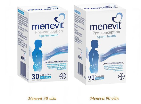 Viên uống Menevit 30 viên - Hỗ trợ sinh sản nam giới