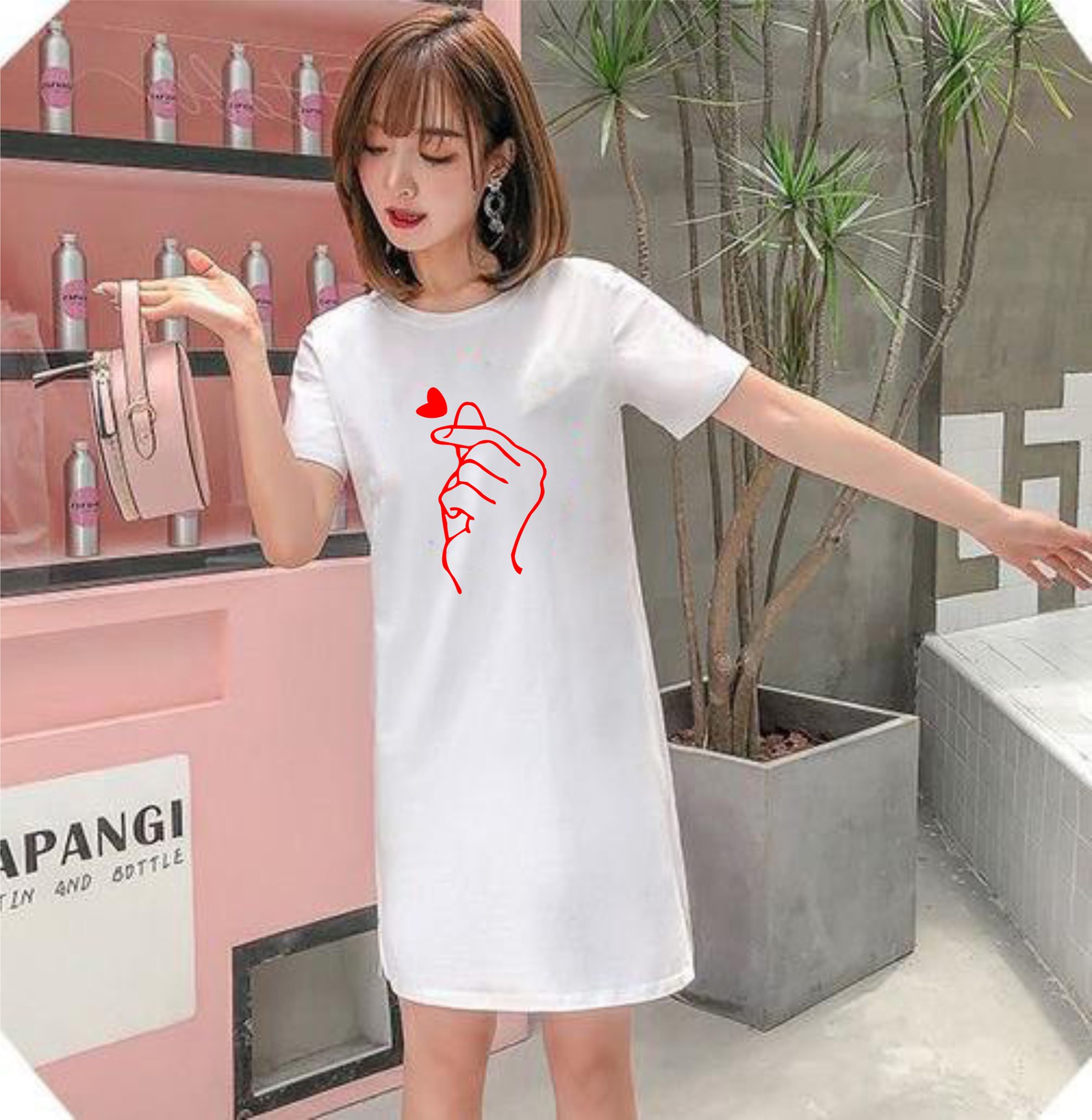 [HCM]SALE!! Đầm suông nữ hot trend trẻ trung năng động vải thun co giãn có size to 2XL 65kg DSLU19