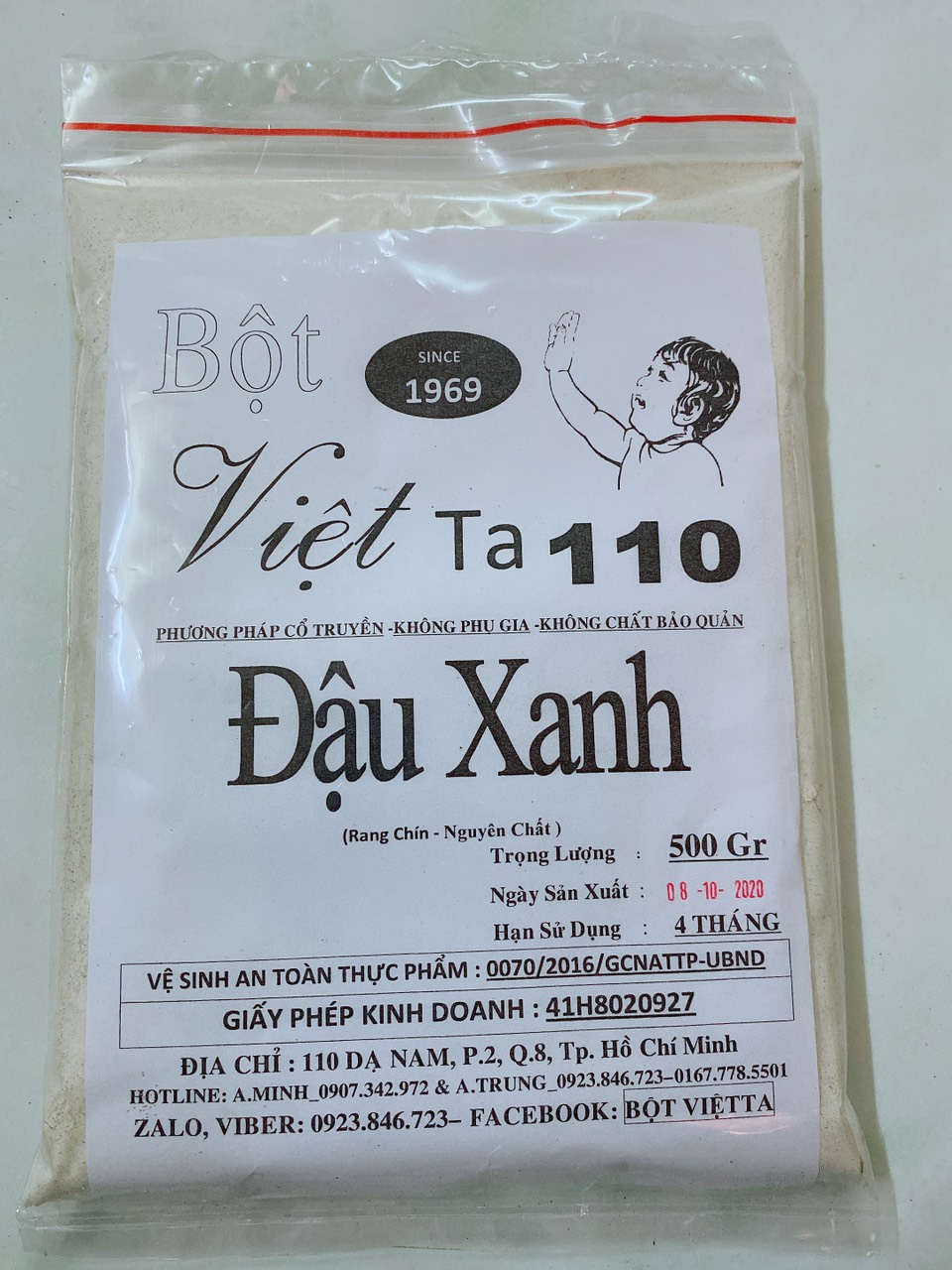 Bột đậu xanh chín bột việt ta
