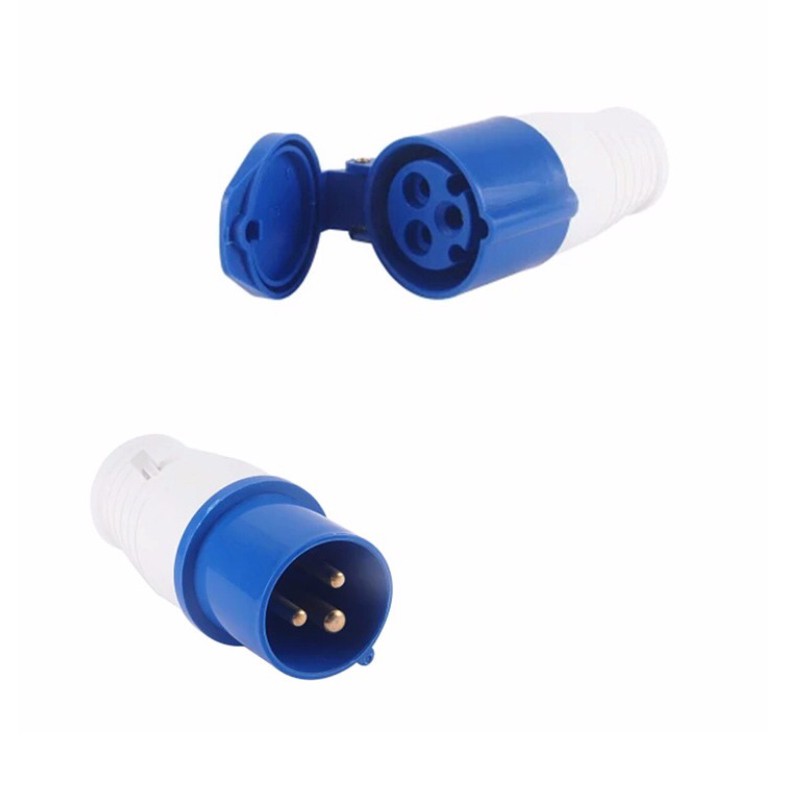 Ổ + phích cắm công nghiệp 3 chấu 16A