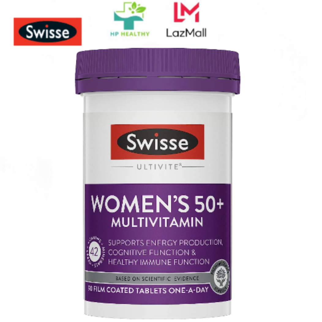 Viên uống Vitamin Cho Phụ Nữ Trên 50 Tuổi Swisse Womens Ultivite 50+