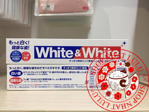 Hộp đựng Kem Đánh Răng Nhật Bản White And White Lion 150g Nhật bản