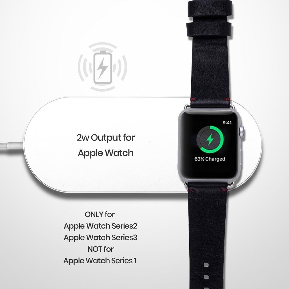 Đế sạc không dây Mini Airpower cho iPhone & Apple Watch - Hàng Nhập Khẩu