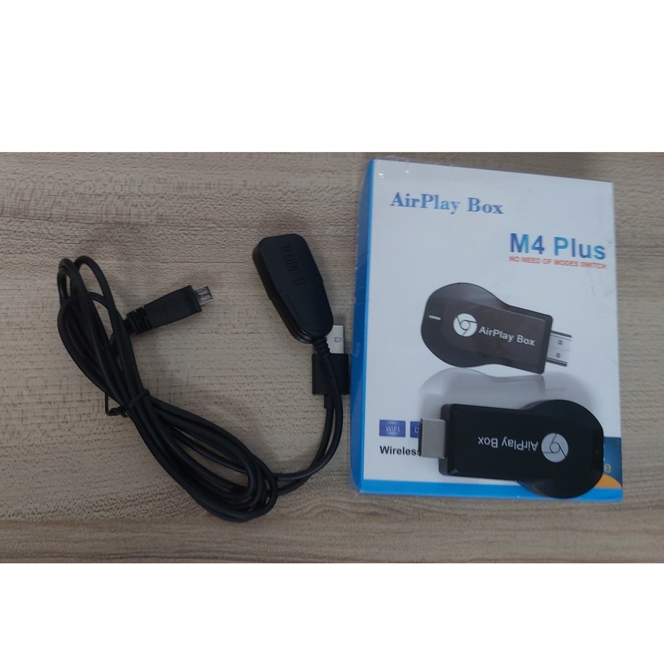 HDMI không dây cho iPhone, iPad, Samsung, Oppo hỗ trợ Air Play, Miracast - Airplay box M4 Plus
