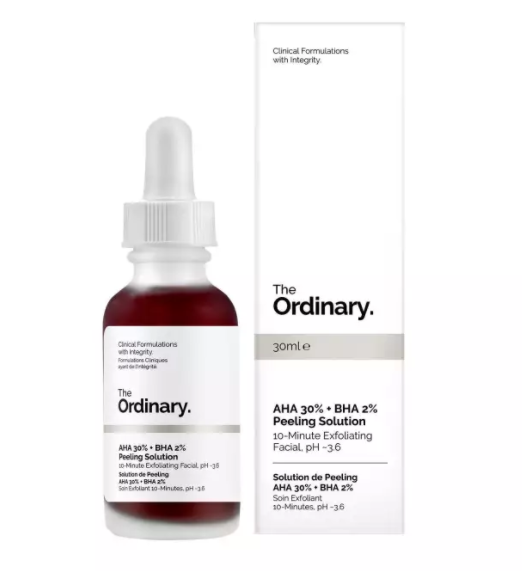 Serum tẩy da chết hoá học sâu the ordinary aha 30% + bha 2% peeling solution 30ml