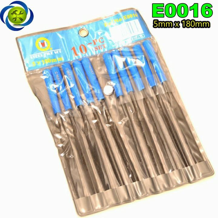 Dũa bộ 10 cây c-mart e0016 5x180mm