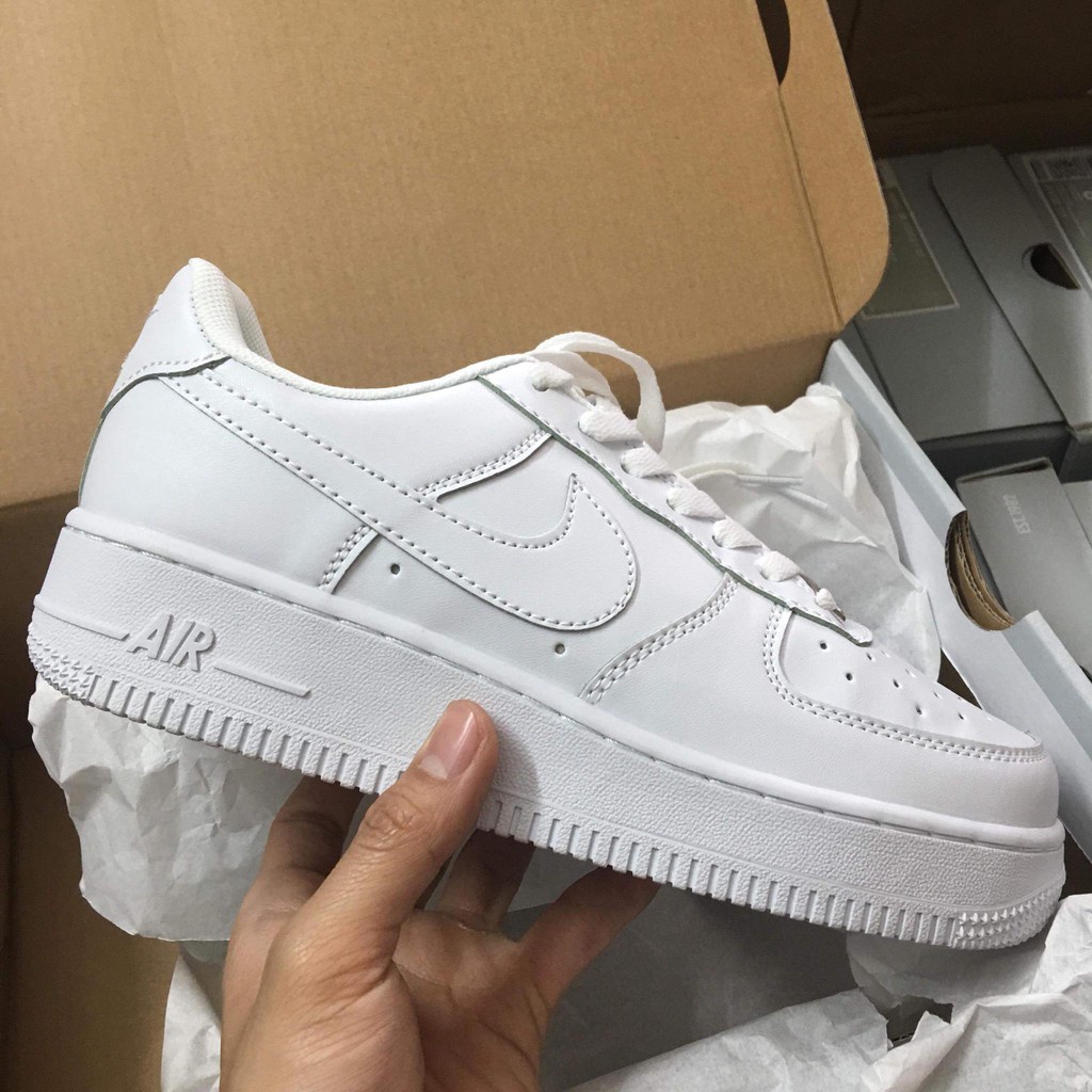 Giày thể thao AF1 Trắng, Giày sneaker air force 1 trắng full nam nữ siêu hot dễ phối đồ tặng FullBoxBill