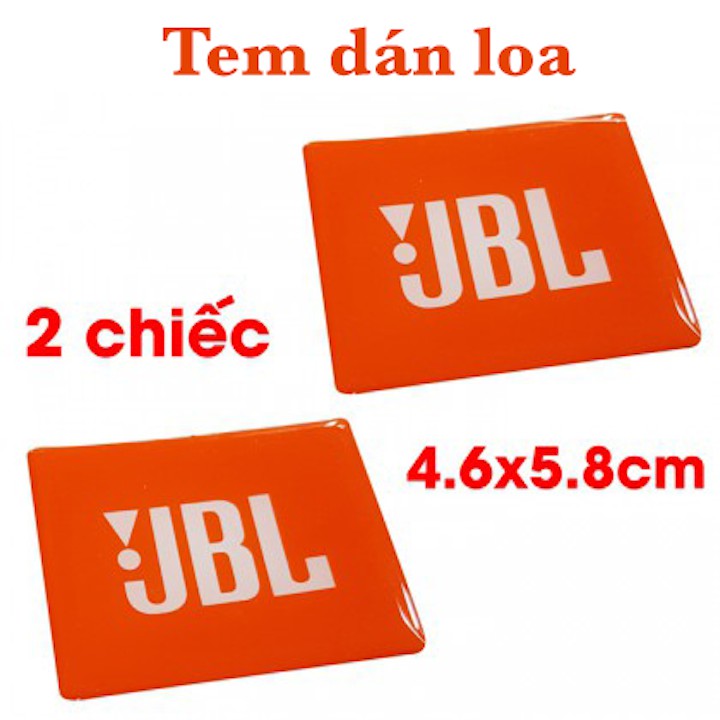 Tem dán loa JBL loại cao cấp cỡ - Giá 2 chiếc