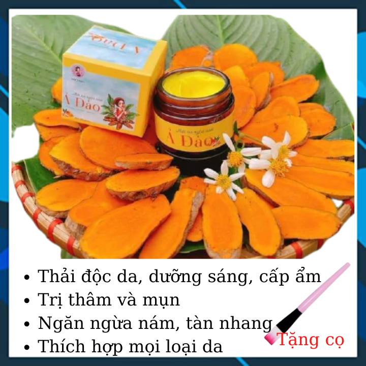 Mặt nạ nghệ tươi, dưỡng trắng da, mờ thâm, giảm mụn, mặt nạ thiên nhiên dưỡng ẩm, sáng da MỘC NHAN handmade 50g