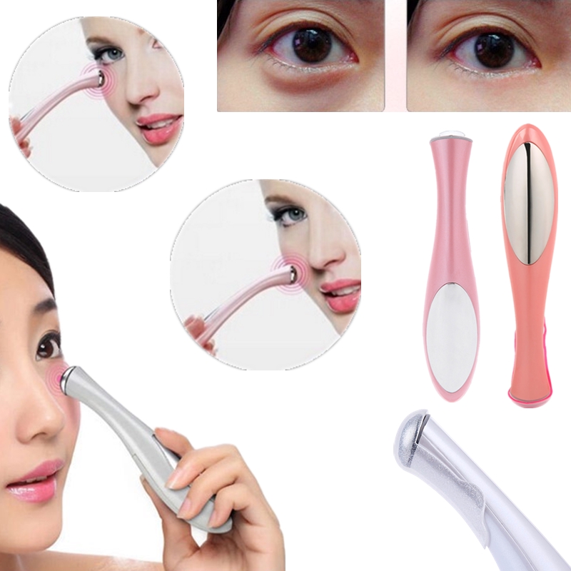 Máy massage đánh tan quần thâm mắt bọng mắt mụn quanh mắt - Phản ứng thông minh- Màu hồng