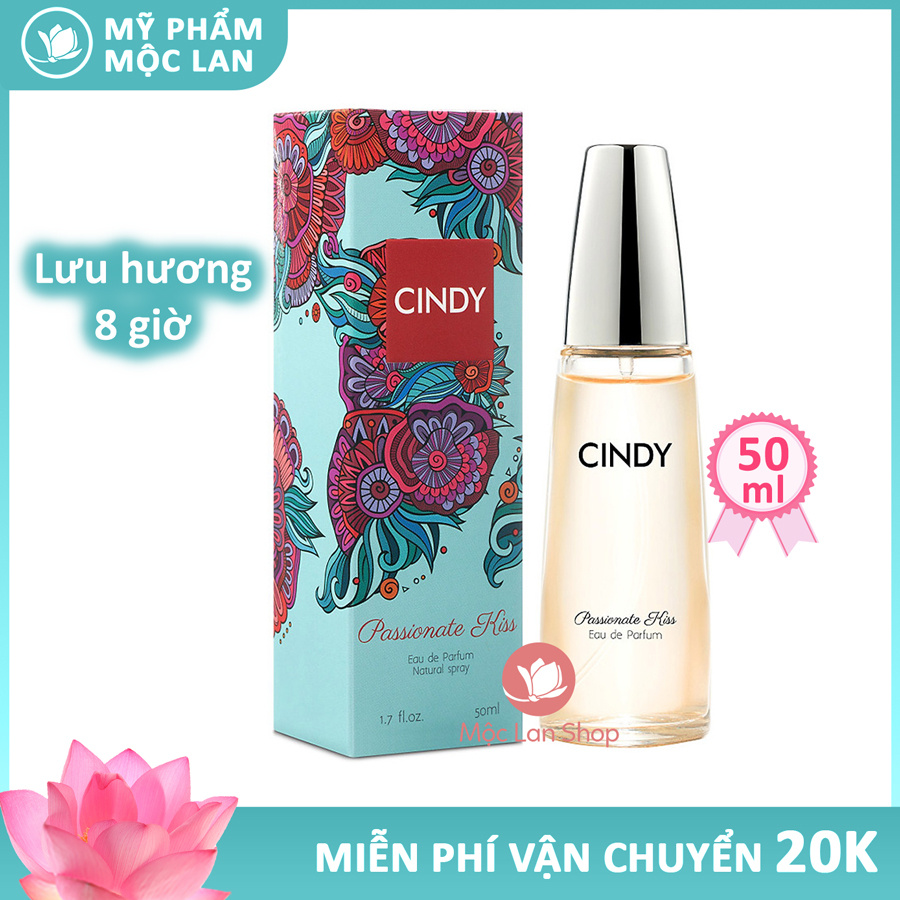 Nước hoa nữ thơm lâu quyến rũ, nước hoa Cindy Passionate Kiss 50ml lưu hương lâu- Mỹ phẩm Mộc Lan
