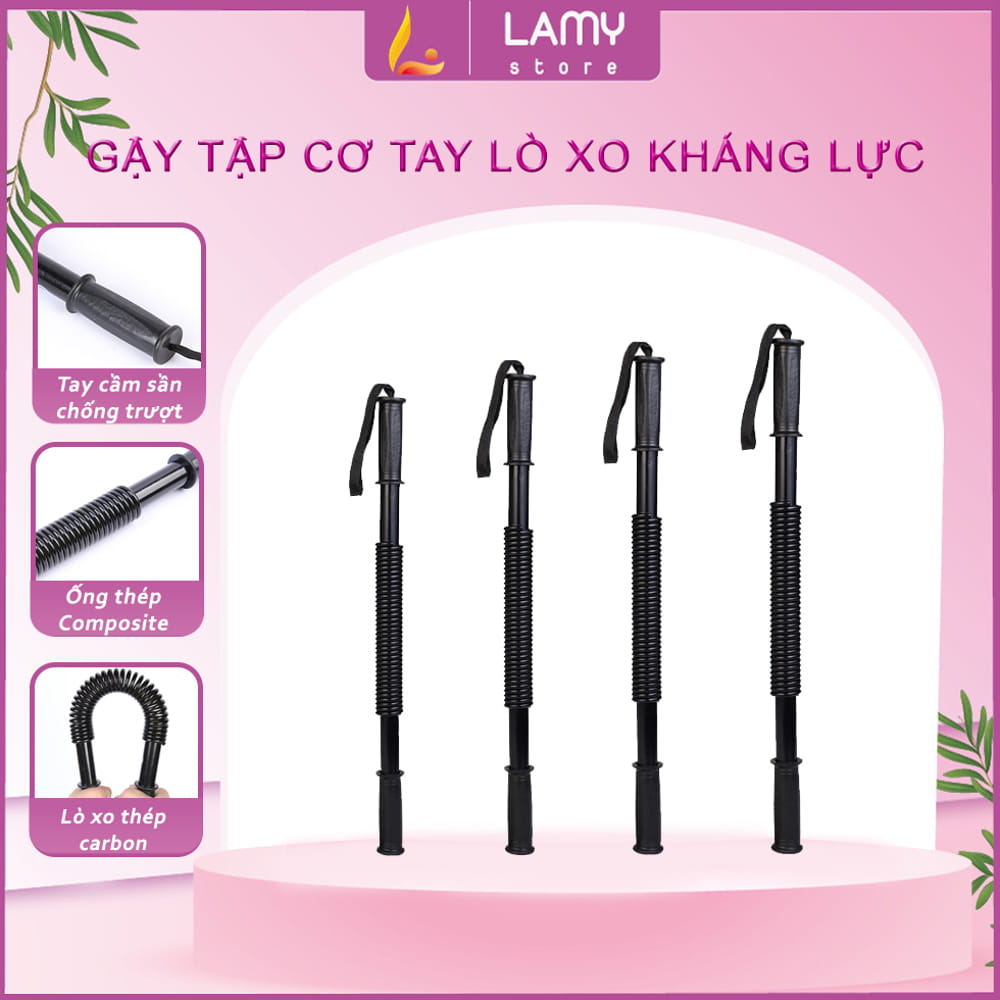 Gậy Lò Xo Tập Cơ Tay Kháng Lực, Thanh Lò Xo Xo 20Kg 30Kg 40Kg Đàn Hồi Tốt Luyện Tập Thể Thao Tại Nhà