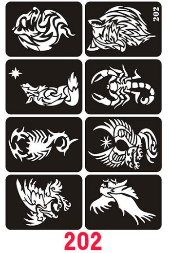 Hình xăm mẫu đa dạng [Chưa kèm mực] 202