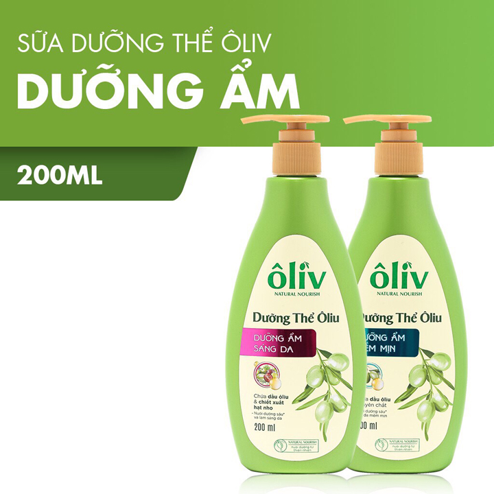 Sữa Dưỡng Thể Ôliv Dưỡng Ẩm Mềm Mịn/ Sáng Da Hương Oliu 200ml
